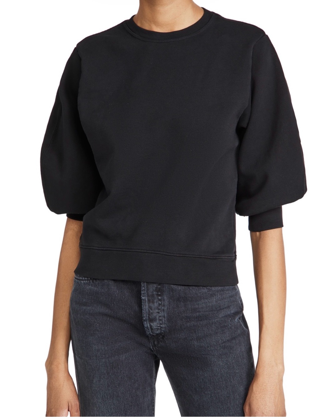 NWT AGOLDE Thora Sweatshirt- Black